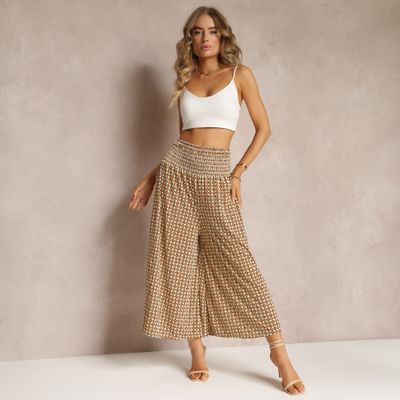 Spodnie damskie w stylu retro na lato Renee ze sklepu: renee.pl w kategorii: Spodnie damskie - zdjęcie 6BEED23A-9DF-769_257888