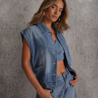 Renee - Kamizelka damska na wiosnę casualowa ze sklepu: renee.pl w kategorii: Kamizelki damskie - zdjęcie 6BEED23A-9DF-769_260784