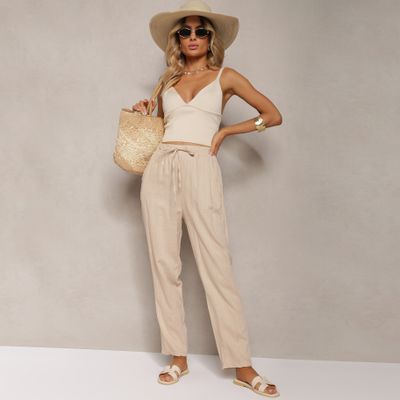 Spodnie damskie casual wiosenne Renee ze sklepu: renee.pl w kategorii: Spodnie damskie - zdjęcie 6BEED23A-9DF-769_270207