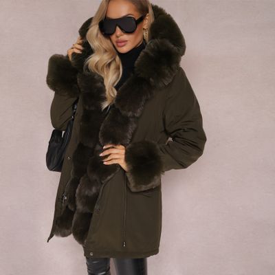 Parka damska na jesień Renee ze sklepu: renee.pl w kategorii: Parki damskie - zdjęcie 6BEED23A-9DF-769_281039