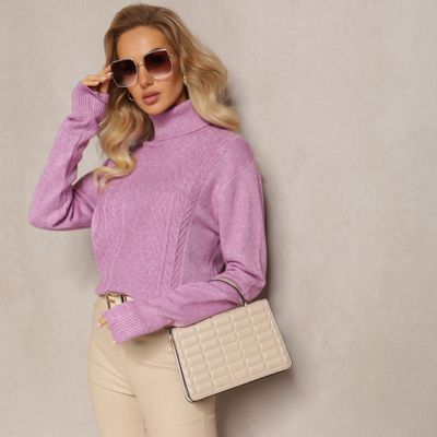 Sweter damski casualowy Renee ze sklepu: renee.pl w kategorii: Swetry damskie - zdjęcie 6BEED23A-9DF-769_282418
