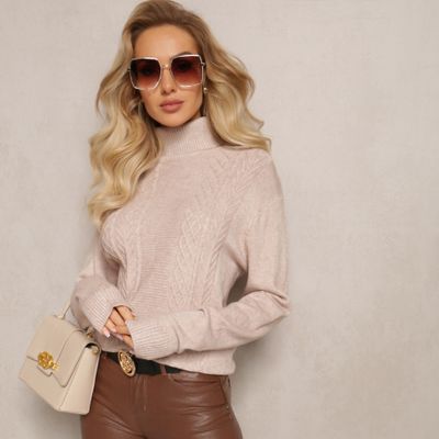 Sweter damski casual Renee ze sklepu: renee.pl w kategorii: Swetry damskie - zdjęcie 6BEED23A-9DF-769_282419