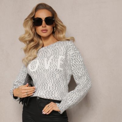 Sweter damski casualowy Renee ze sklepu: renee.pl w kategorii: Swetry damskie - zdjęcie 6BEED23A-9DF-769_283616