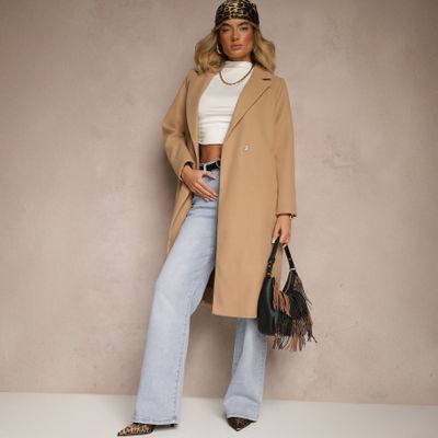 Płaszcz damski casual jesienny Renee ze sklepu: renee.pl w kategorii: Płaszcze damskie - zdjęcie 6BEED23A-9DF-769_284668