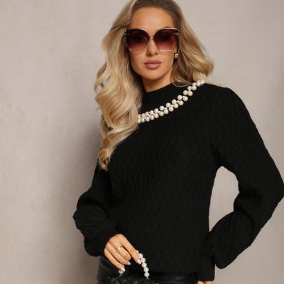Sweter damski na zimę Renee ze sklepu: renee.pl w kategorii: Swetry damskie - zdjęcie 6BEED23A-9DF-769_285558