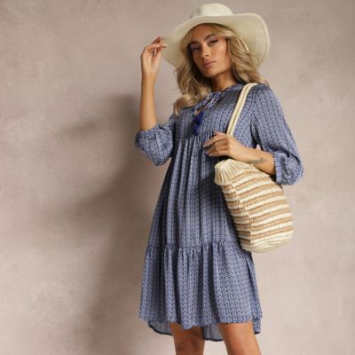 Sukienka trapezowa casual Renee ze sklepu: renee.pl w kategorii: Sukienki - zdjęcie 6BEED23A-9DF-769_294557