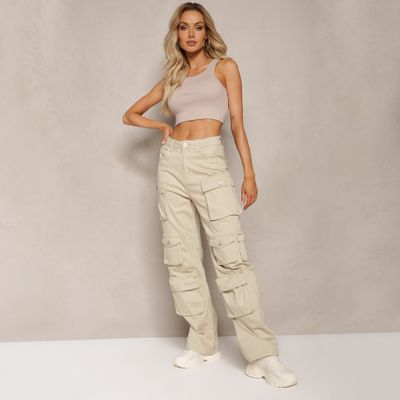 Spodnie damskie na wiosnę casual Renee ze sklepu: renee.pl w kategorii: Spodnie damskie - zdjęcie 6BEED23A-9DF-769_304328