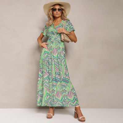 Sukienka na wiosnę w stylu boho Renee ze sklepu: renee.pl w kategorii: Sukienki - zdjęcie 6BEED23A-9DF-769_304464