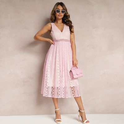 Sukienka elegancka Renee ze sklepu: renee.pl w kategorii: Sukienki - zdjęcie 6BEED23A-9DF-769_306466