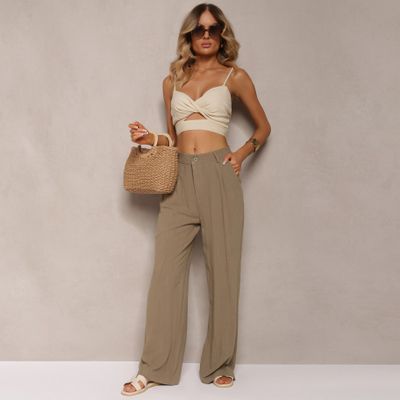 Spodnie damskie casual wiosenne Renee ze sklepu: renee.pl w kategorii: Spodnie damskie - zdjęcie 6BEED23A-9DF-769_315261