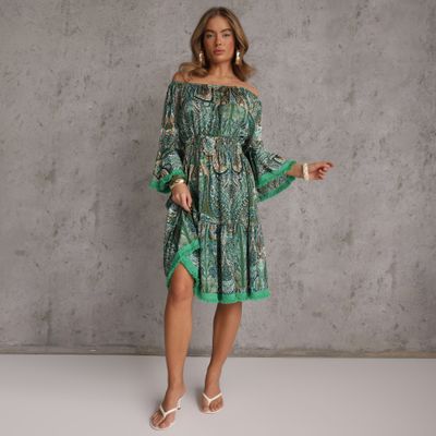 Renee - Sukienka w stylu boho ze sklepu: renee.pl w kategorii: Sukienki - zdjęcie 6BEED23A-9DF-769_315419