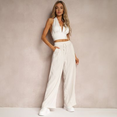 Spodnie damskie casual Renee ze sklepu: renee.pl w kategorii: Spodnie damskie - zdjęcie 6BEED23A-9DF-769_317854