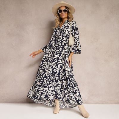 Renee - Sukienka w stylu boho ze sklepu: renee.pl w kategorii: Sukienki - zdjęcie 6BEED23A-9DF-769_319067