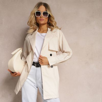 Płaszcz damski Renee ze sklepu: renee.pl w kategorii: Płaszcze damskie - zdjęcie 6BEED23A-9DF-769_320190