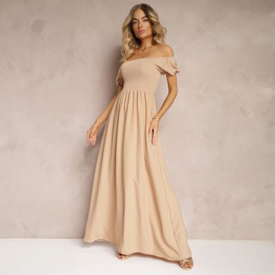 Sukienka z odkrytymi ramionami na lato Renee ze sklepu: renee.pl w kategorii: Sukienki - zdjęcie 6BEED23A-9DF-769_320469