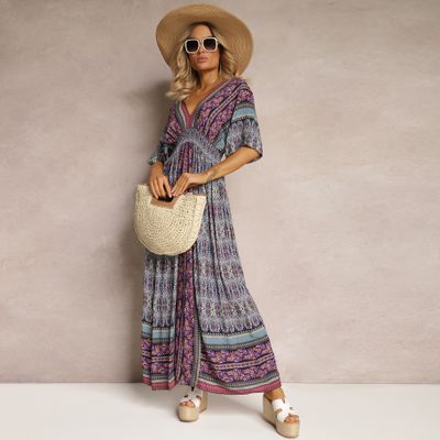 Sukienka boho Renee ze sklepu: renee.pl w kategorii: Sukienki - zdjęcie 6BEED23A-9DF-769_321498
