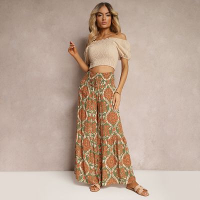 Spodnie damskie boho Renee ze sklepu: renee.pl w kategorii: Spodnie damskie - zdjęcie 6BEED23A-9DF-769_325317