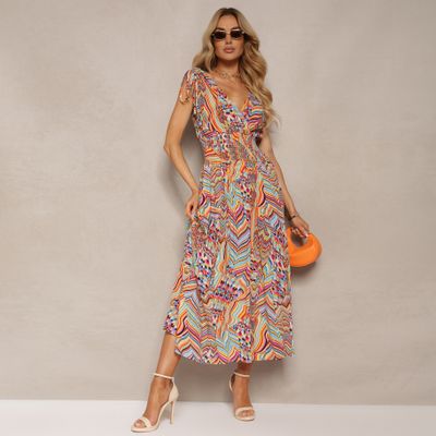 Sukienka trapezowa Renee ze sklepu: renee.pl w kategorii: Sukienki - zdjęcie 6BEED23A-9DF-769_328670