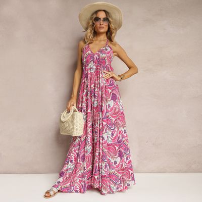 Sukienka boho Renee ze sklepu: renee.pl w kategorii: Sukienki - zdjęcie 6BEED23A-9DF-769_328703