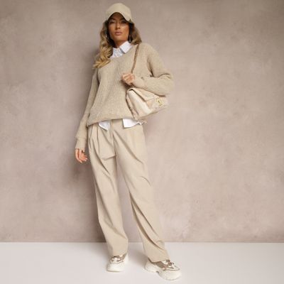 Spodnie damskie casual Renee ze sklepu: renee.pl w kategorii: Spodnie damskie - zdjęcie 6BEED23A-9DF-769_333619