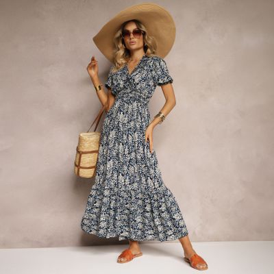 Renee - Sukienka boho trapezowa ze sklepu: renee.pl w kategorii: Sukienki - zdjęcie 6BEED23A-9DF-769_336424