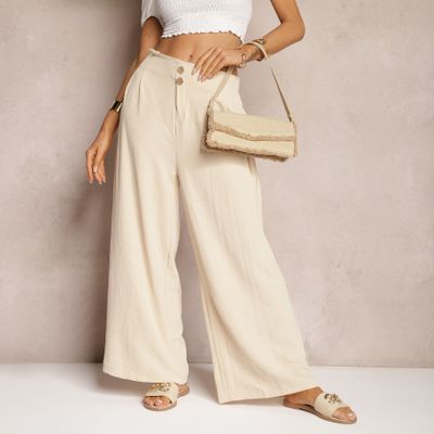 Spodnie damskie casual Renee ze sklepu: renee.pl w kategorii: Spodnie damskie - zdjęcie 6BEED23A-9DF-769_336454