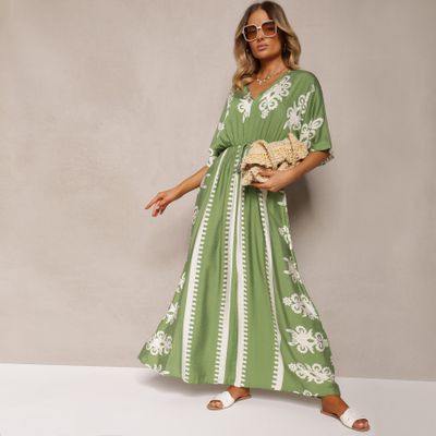 Sukienka kopertowa elegancka Renee ze sklepu: renee.pl w kategorii: Sukienki - zdjęcie 6BEED23A-9DF-769_336883