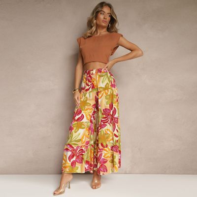 Spodnie damskie w stylu boho na wiosnę Renee ze sklepu: renee.pl w kategorii: Spodnie damskie - zdjęcie 6BEED23A-9DF-769_336940
