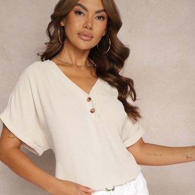 Renee - Bluzka damska na wiosnę ze sklepu: renee.pl w kategorii: Bluzki damskie - zdjęcie 6BEED23A-9DF-769_337046