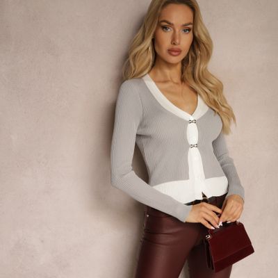 Sweter damski casualowy Renee ze sklepu: renee.pl w kategorii: Swetry damskie - zdjęcie 6BEED23A-9DF-769_343508