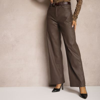 Spodnie damskie w stylu retro jesienne Renee ze sklepu: renee.pl w kategorii: Spodnie damskie