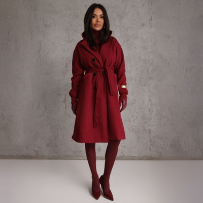 Płaszcz damski Renee ze sklepu: renee.pl w kategorii: Płaszcze damskie - zdjęcie 6BEED23A-9DF-769_349088