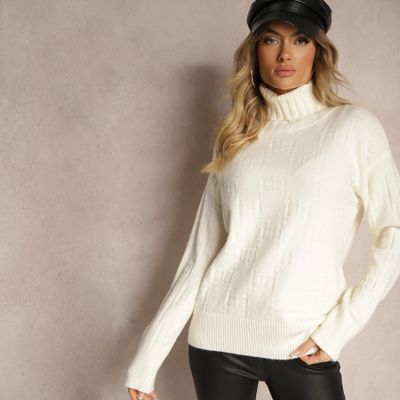 Sweter damski casual zimowy Renee ze sklepu: renee.pl w kategorii: Swetry damskie - zdjęcie 6BEED23A-9DF-769_349203
