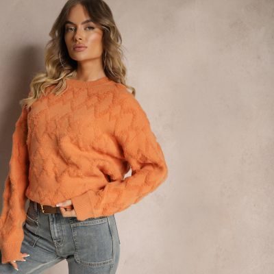 Sweter damski casual Renee ze sklepu: renee.pl w kategorii: Swetry damskie - zdjęcie 6BEED23A-9DF-769_349229