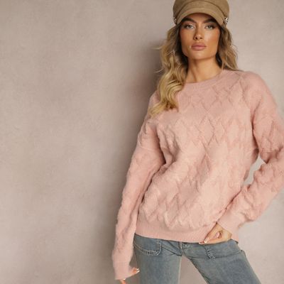 Sweter damski casual na zimę Renee ze sklepu: renee.pl w kategorii: Swetry damskie - zdjęcie 6BEED23A-9DF-769_349232