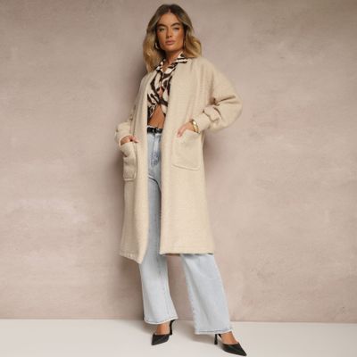 Płaszcz damski casual Renee ze sklepu: renee.pl w kategorii: Płaszcze damskie - zdjęcie 6BEED23A-9DF-769_350033