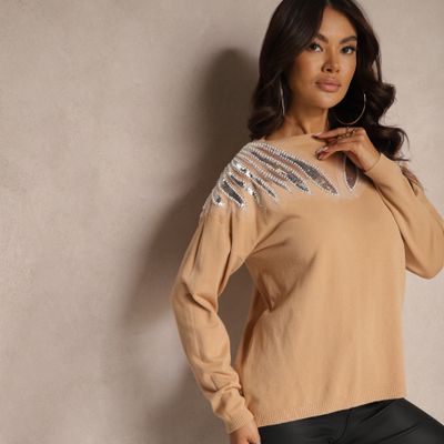Sweter damski Renee ze sklepu: renee.pl w kategorii: Swetry damskie - zdjęcie 6BEED23A-9DF-769_350474