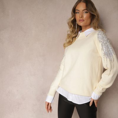 Sweter damski na zimę Renee ze sklepu: renee.pl w kategorii: Swetry damskie - zdjęcie 6BEED23A-9DF-769_350495