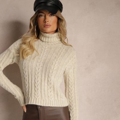 Sweter damski casual Renee ze sklepu: renee.pl w kategorii: Swetry damskie - zdjęcie 6BEED23A-9DF-769_351051