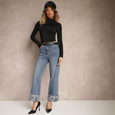 Jeansy damskie casualowe Renee ze sklepu: renee.pl w kategorii: Jeansy damskie - zdjęcie 6BEED23A-9DF-769_351449