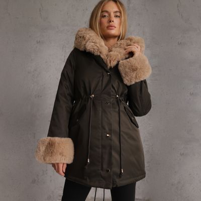Parka damska casual Renee ze sklepu: renee.pl w kategorii: Parki damskie - zdjęcie 6BEED23A-9DF-769_352778