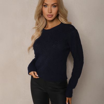 Sweter damski casual Renee ze sklepu: renee.pl w kategorii: Swetry damskie - zdjęcie 6BEED23A-9DF-769_353167