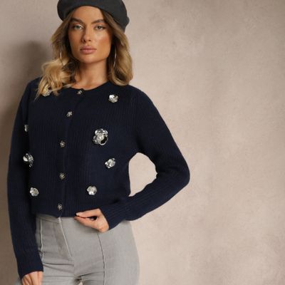 Sweter damski na zimę casual Renee ze sklepu: renee.pl w kategorii: Swetry damskie - zdjęcie 6BEED23A-9DF-769_353189