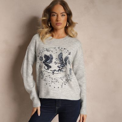 Sweter damski casualowy Renee ze sklepu: renee.pl w kategorii: Swetry damskie - zdjęcie 6BEED23A-9DF-769_353224