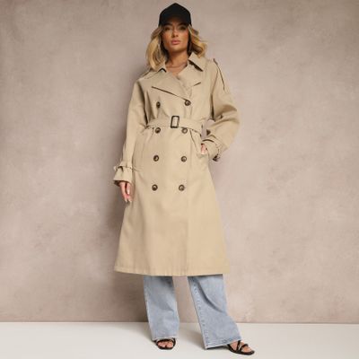 Płaszcz damski casual Renee ze sklepu: renee.pl w kategorii: Płaszcze damskie - zdjęcie 6BEED23A-9DF-769_353512