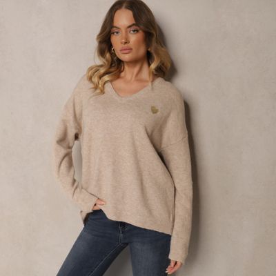 Sweter damski casual Renee ze sklepu: renee.pl w kategorii: Swetry damskie - zdjęcie 6BEED23A-9DF-769_353858