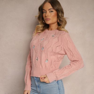 Sweter damski na zimę Renee ze sklepu: renee.pl w kategorii: Swetry damskie - zdjęcie 6BEED23A-9DF-769_354315