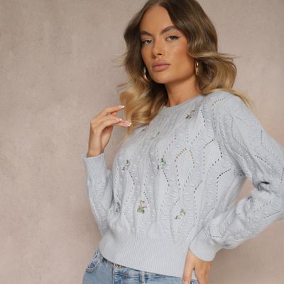 Sweter damski casual Renee ze sklepu: renee.pl w kategorii: Swetry damskie - zdjęcie 6BEED23A-9DF-769_354316