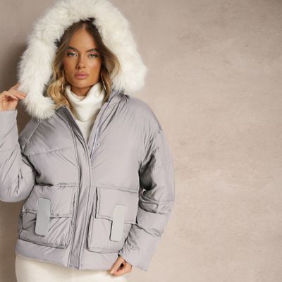 Kurtka damska casual Renee ze sklepu: renee.pl w kategorii: Kurtki damskie - zdjęcie 6BEED23A-9DF-769_354645