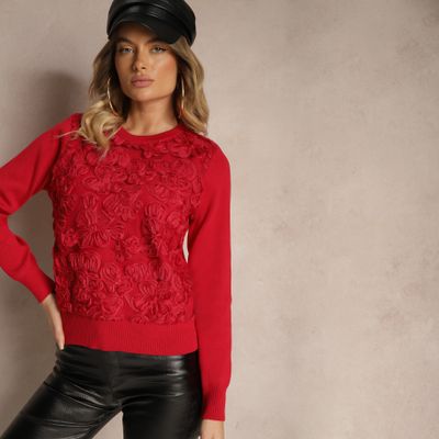 Sweter damski casual Renee ze sklepu: renee.pl w kategorii: Swetry damskie - zdjęcie 6BEED23A-9DF-769_356271